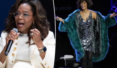 Oprah reveals secret Whitney Houston stage fall she fought to keep hidden