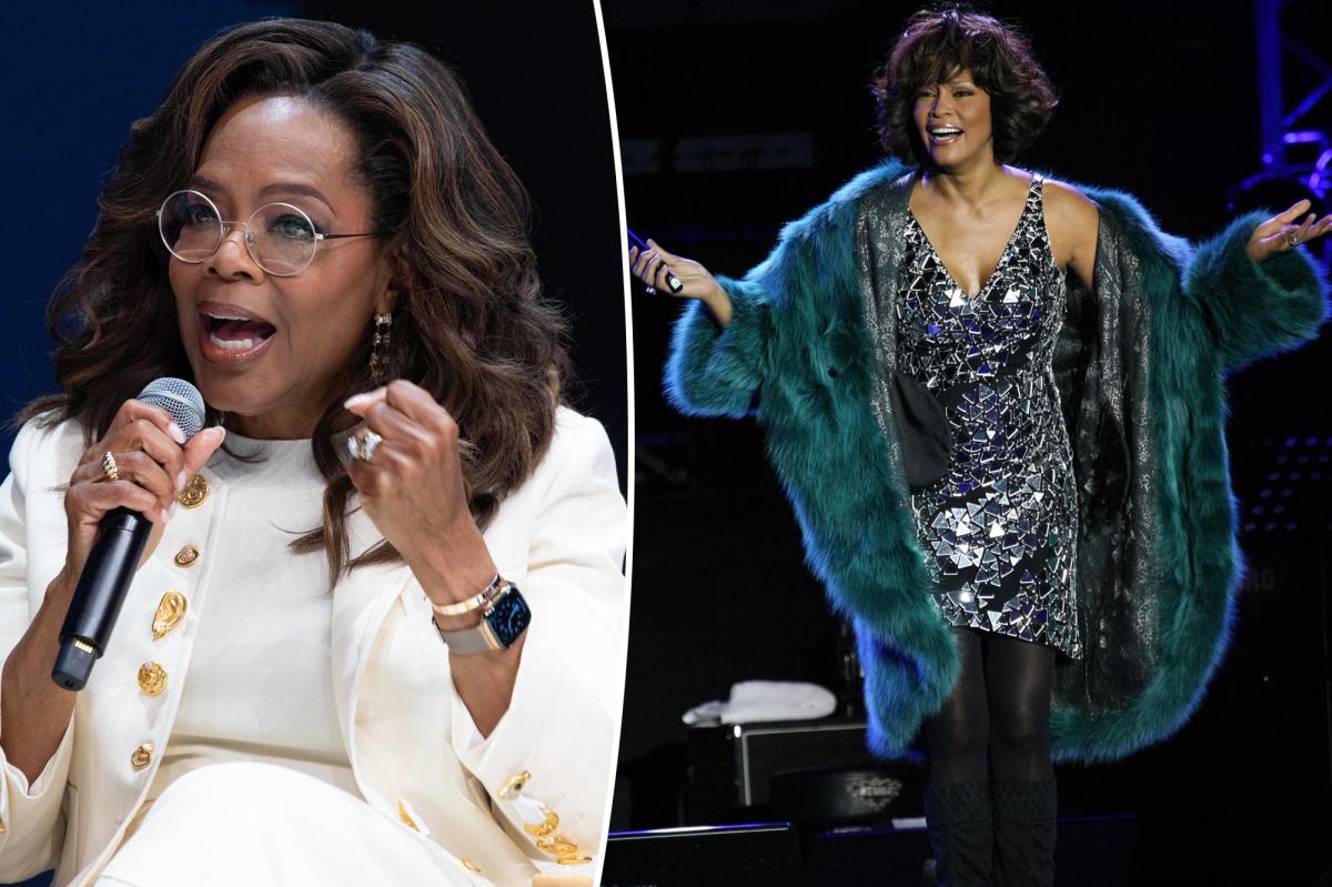 Oprah reveals secret Whitney Houston stage fall she fought to keep hidden