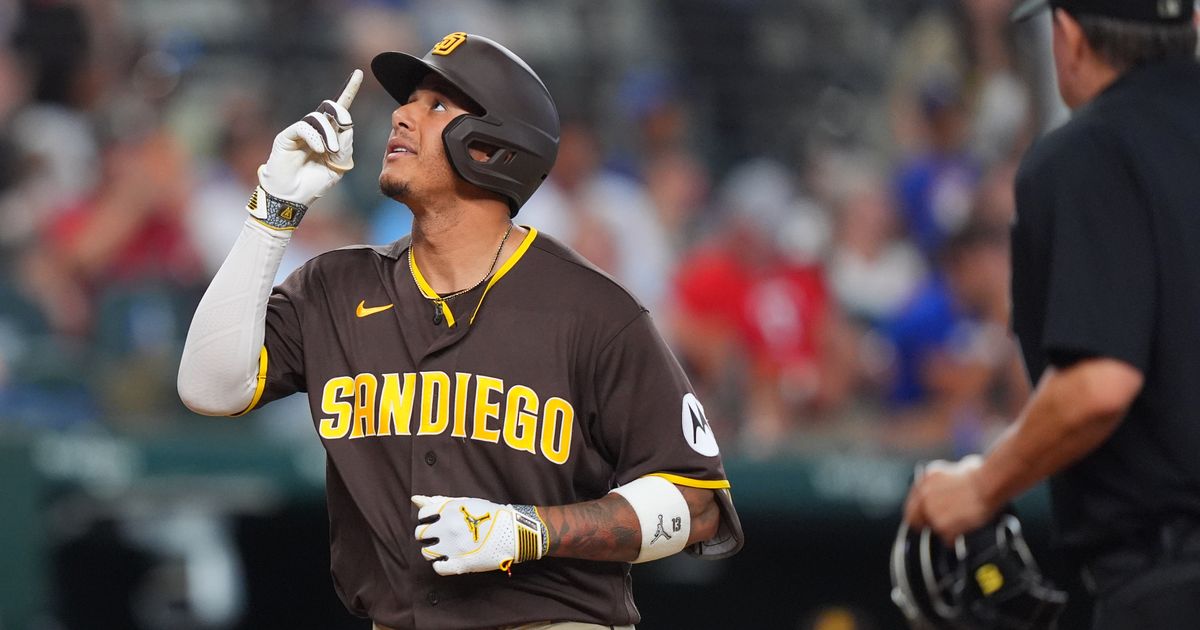 Manny Machado hits a 3-run homer in 10th and has 5 RBIs as Padres beat Rangers 6-4 :: WRAL.com