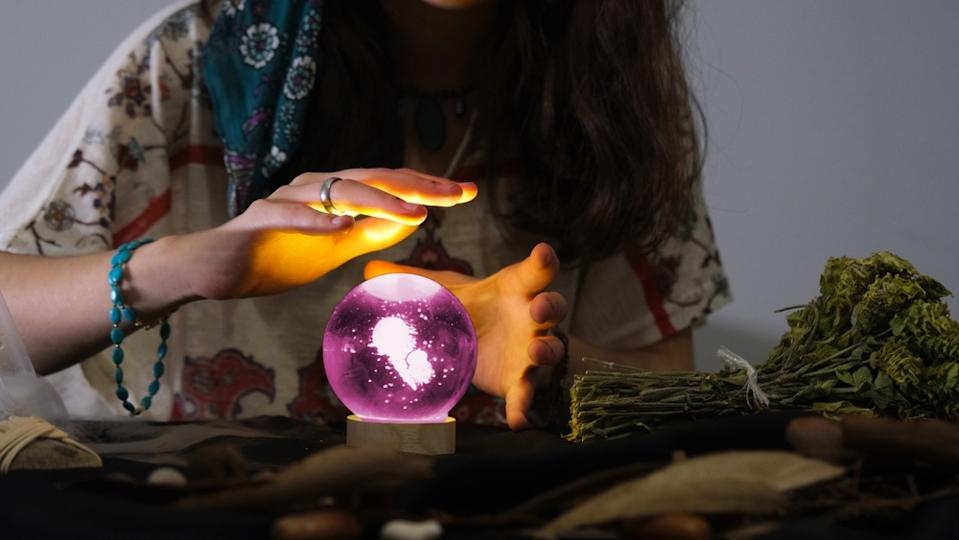 A photo of a fortune teller