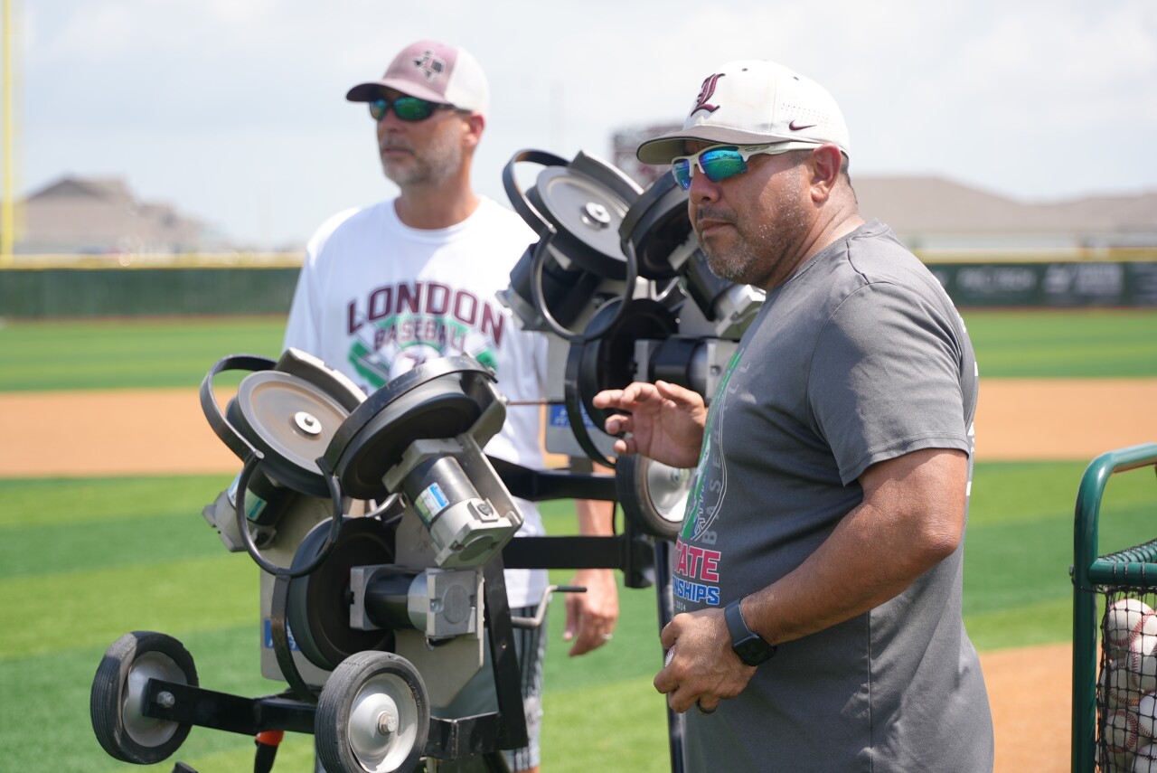 London baseball head coach Albert Amaya