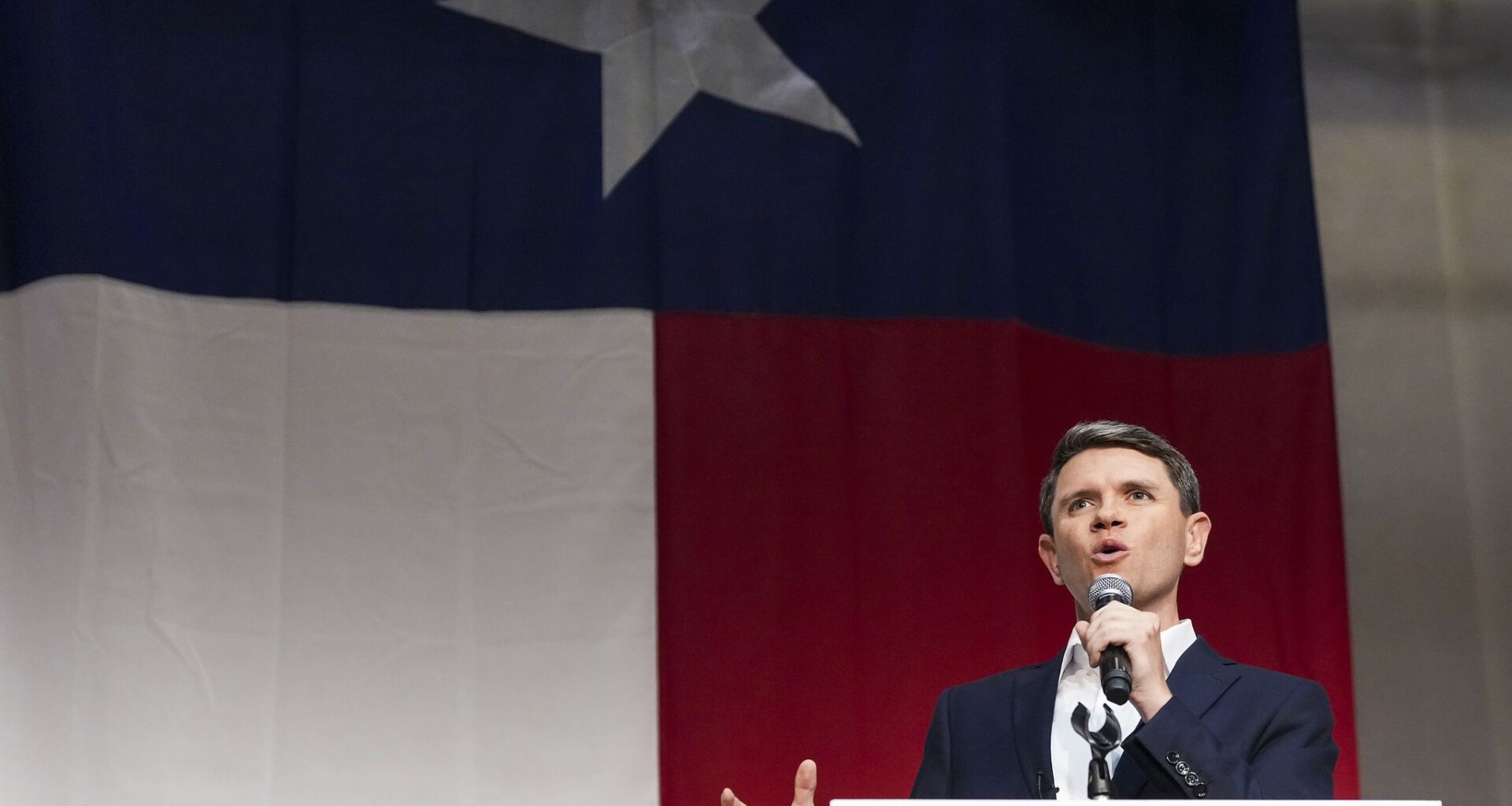 Democratic Senate nominee James Talarico headlining his campaign rally Monday in Plano.