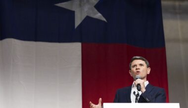 Democratic Senate nominee James Talarico headlining his campaign rally Monday in Plano.