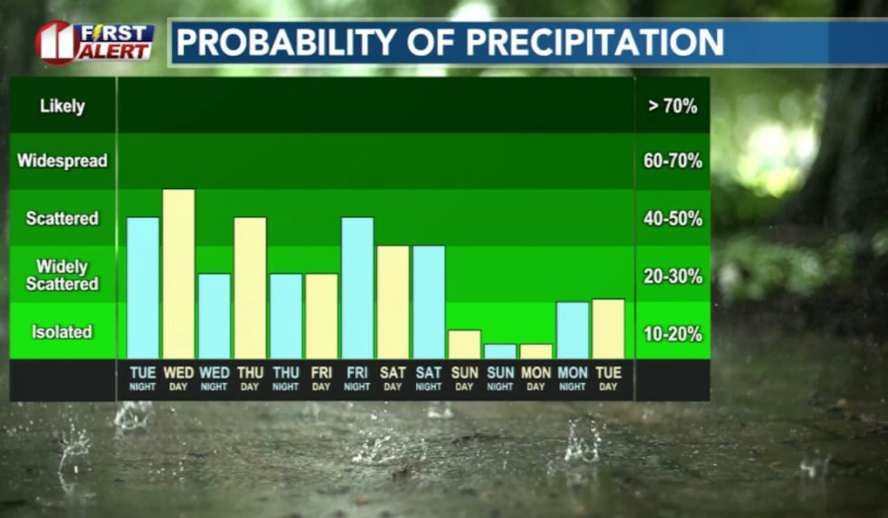 Active pattern this week with potential flood risk.