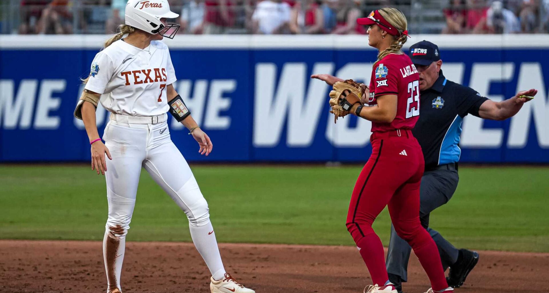 WCWS final: Texas, Texas Tech softball players speak about rivalry