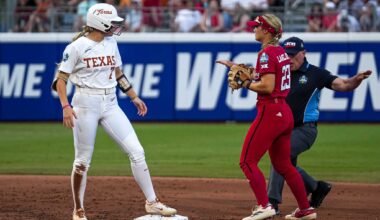 WCWS final: Texas, Texas Tech softball players speak about rivalry