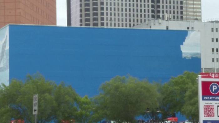Detroit artist files $25M lawsuit against FIFA, city of Dallas over covered whale mural