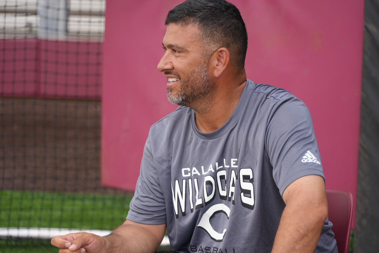 Calallen baseball coach Joe Lopez