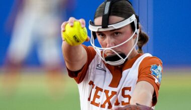 Texas rides Teagan Kavan, Katie Stewart to 7-3 win over Texas Tech to open WCWS title series