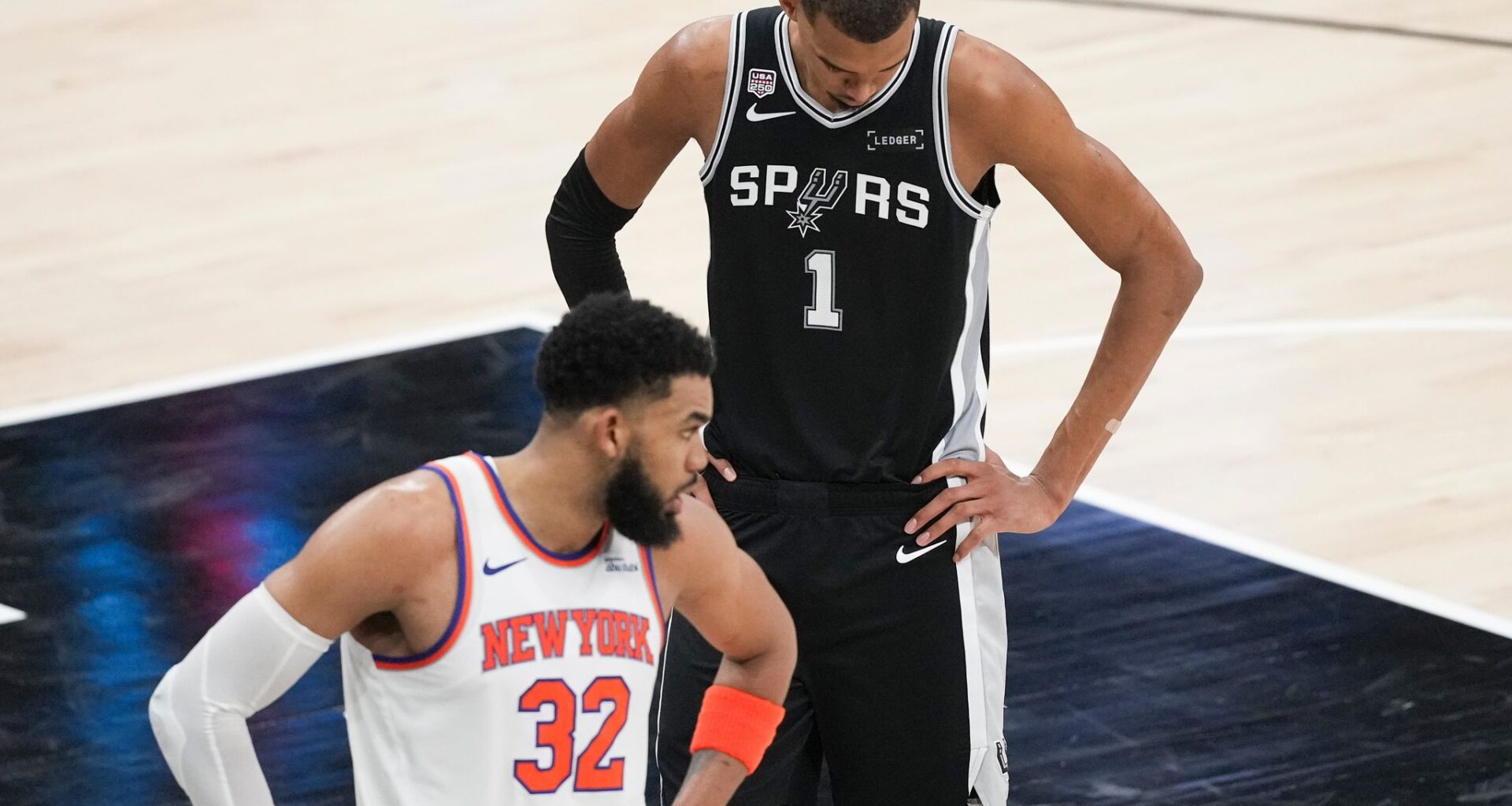 Wembanyama scores 26 but struggles from field in NBA Finals debut as Spurs fall to Knicks in Game 1