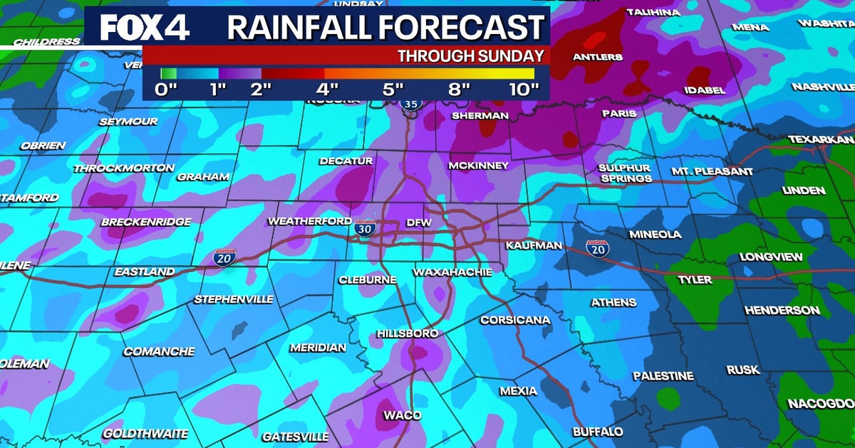 Dallas weather: Heavy weekend rainfall threatens flash flooding across North Texas