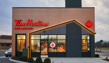 Tim Hortons cafe and bake shop. 