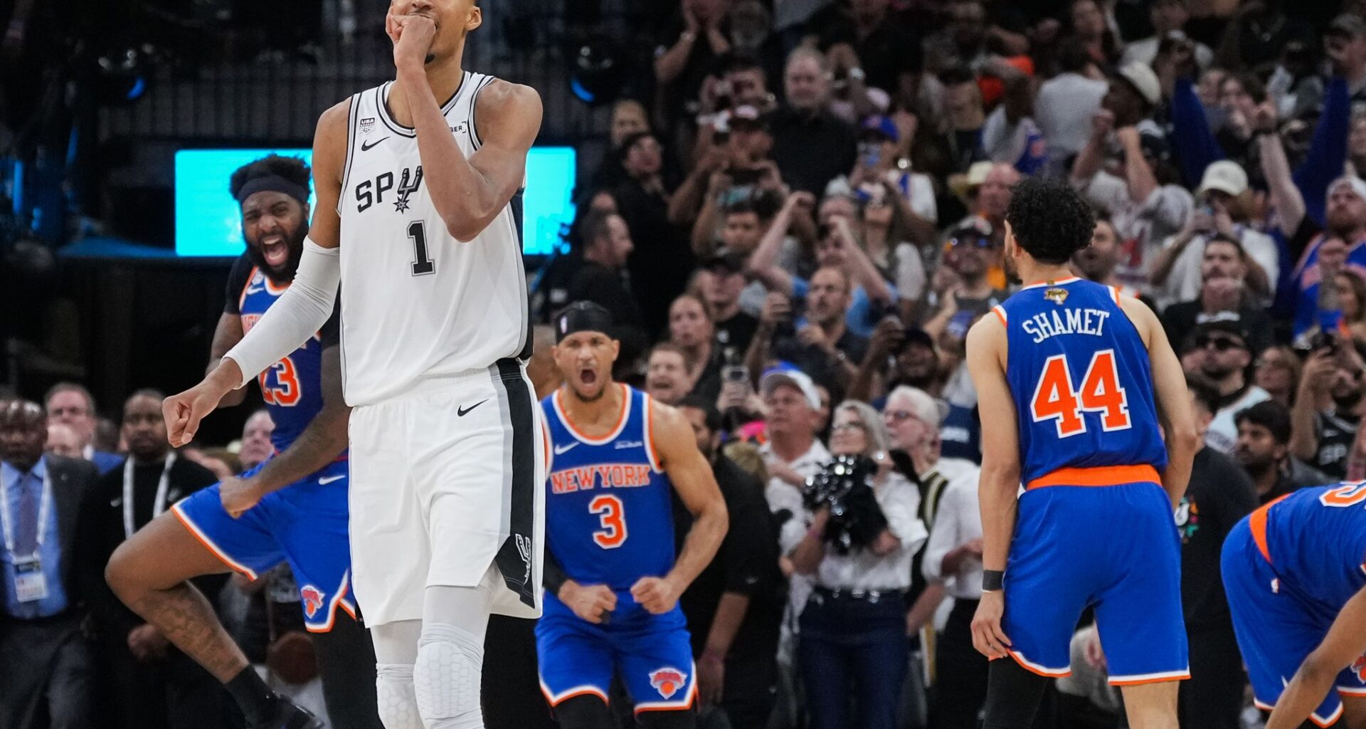 A comeback to savor, a finish to forget. Wemby and the Spurs let Game 2 of the NBA Finals get away