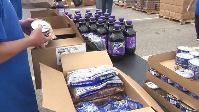 ‘Grateful for the help:’ San Antonio Food Bank, Boeing serve 600 families at distribution event