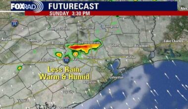 Houston weather: Clearing out from Saturday's downpours