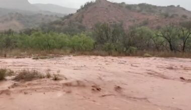 Heavy rain closes trails, roadway at popular Texas park