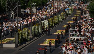 1 million turn out for pope's Mass in Spain and iconic procession along flower-carpeted route