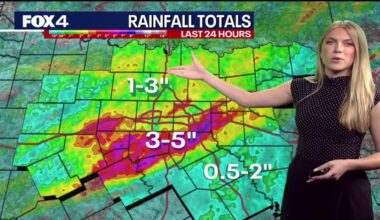 Flash flood warnings persist across Dallas-Fort Worth metroplex as continuous rain saturates region