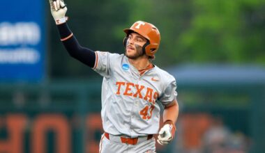 Texas sweeps Oregon, advances to Men’s College World Series for record 39th time