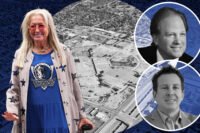 Dallas Mavericks owner Miriam Adelson, Beck Ventures' Jeff Beck and Scott Beck and the Valley View site