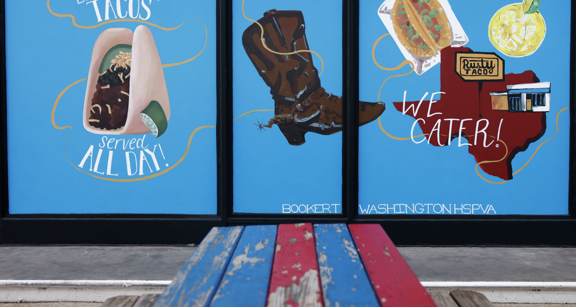 Greenville Avenue's Rusty Taco gets new look from Booker T students