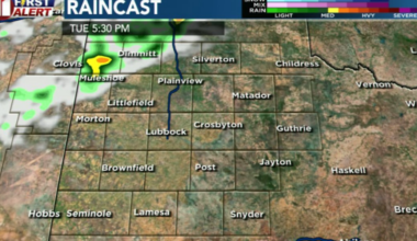 Another day with chances for showers, thunderstorms mainly in the northwestern South Plains