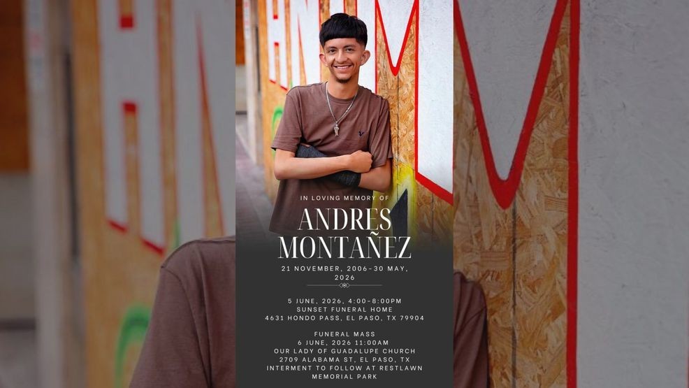 Funeral services for Andres Montanez. Credit: Carlos Fuentes