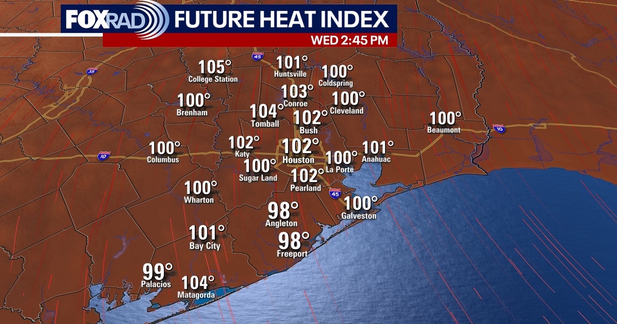Houston weather: Very humid Wednesday, isolated rain chances