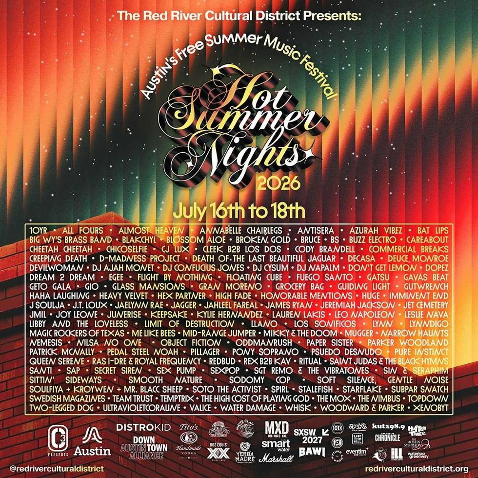 Hot Summer Nights 2026 lineup poster