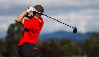 Tim Wiedemeyer tees off at the Corvallis Regional