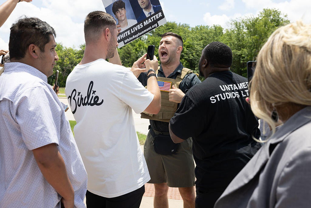 Far-right influencer arrested in Texas on charge of making terroristic threats