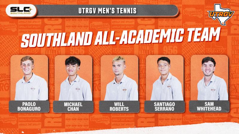Men’s Tennis Places Five on Southland Conference All-Academic Team