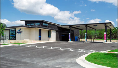 Velocity Credit Union's new modern, expanded Southwest Austin branch is located at 3419 Davis Lane, Austin, TX 78745