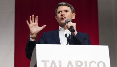 Democratic Senate nominee James Talarico at a campaign rally June 1 in Plano.