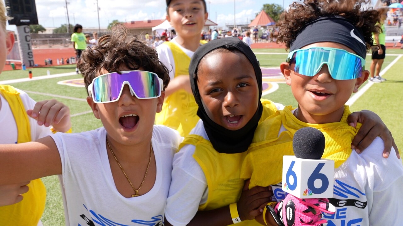 Kids at George Pickens' youth football camp