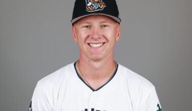 Ryan Lasko, no. 22 of the Midland Rockhounds, poses for a photo during photo day at Momentum Bank Ballpark on Monday, March 30, 2026.