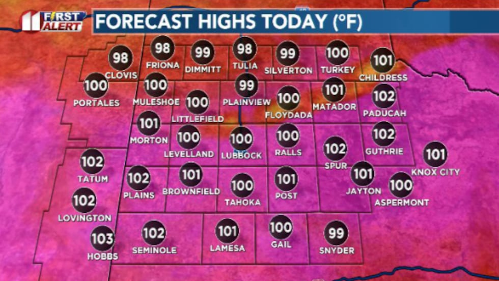 It could be among the hottest days of the year so far as a lot of the area sees their first...