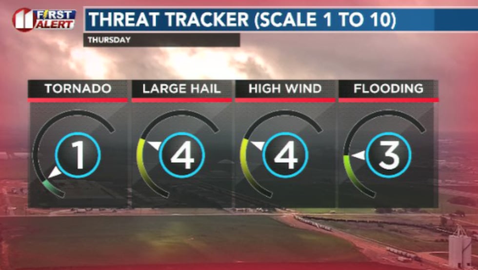 A chance for some strong to severe storms is possible later this afternoon, evening and into...