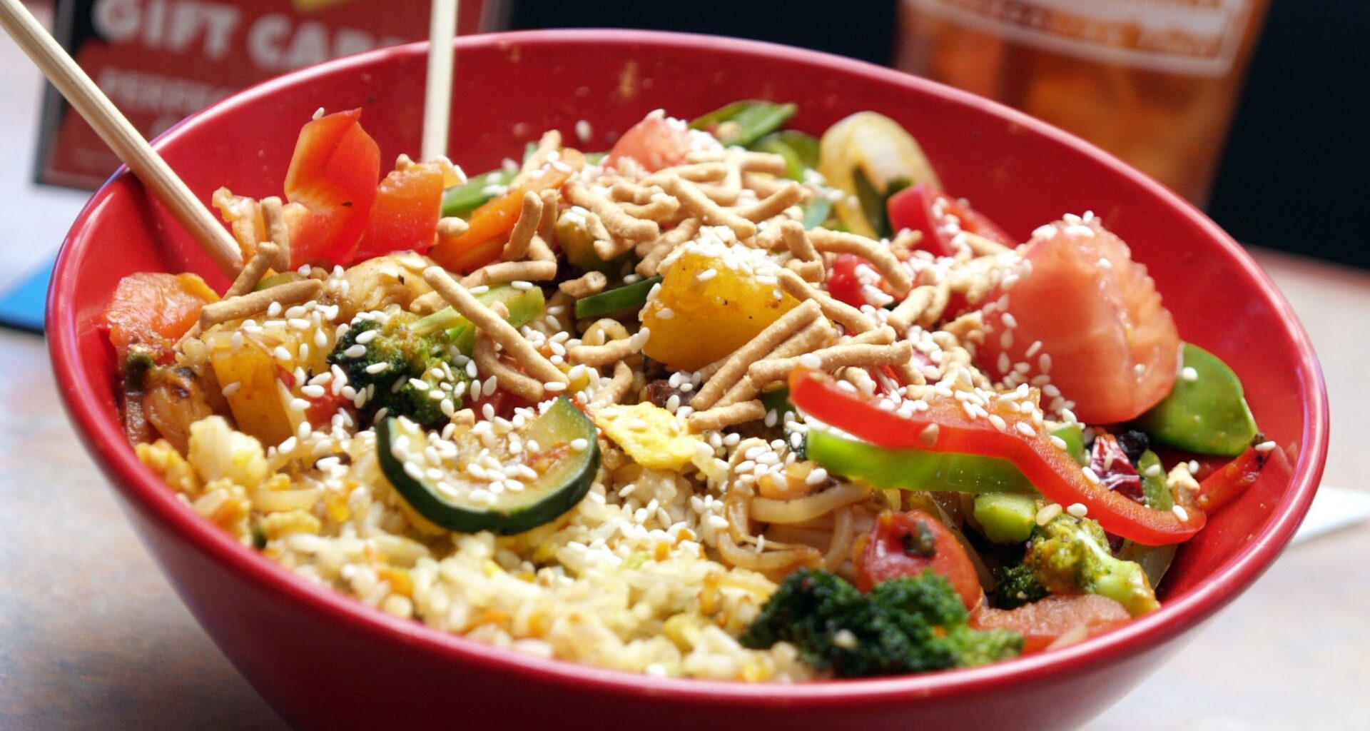 Build-your-own-bowl options are available at Genghis Grill.