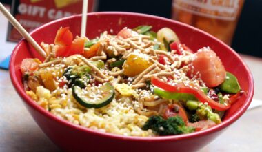 Build-your-own-bowl options are available at Genghis Grill.