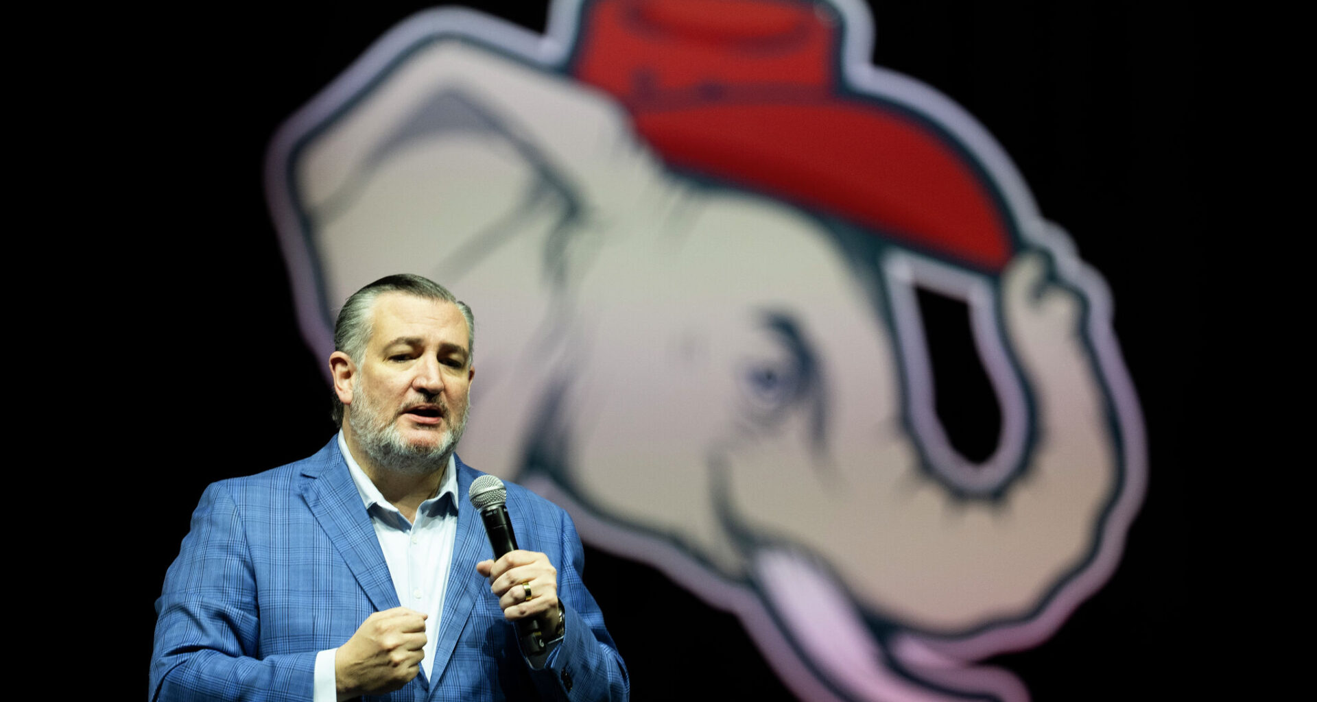 Sen. Ted Cruz speaks Saturday at the Texas GOP convention at the George R. Brown Convention Center in Houston.
