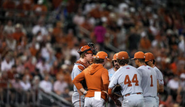 Weather delays start of Texas and Georgia's College World Series game