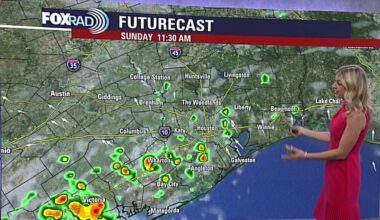 Deep tropical moisture brings heavy downpours and flood threat to Southeast Texas for World Cup Sunday