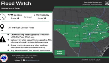 Flood watch issued for South Central Texas: Heavy rain incoming