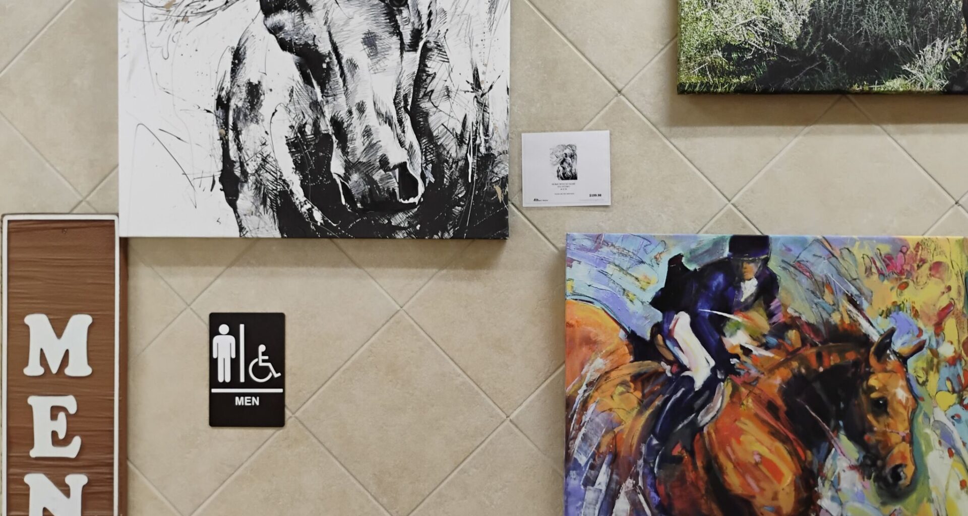 Buc-ee's incredibly popular art gallery, right outside the restroom