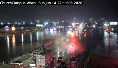 Severe rainfall floods parts of Waco and Hewitt, Texas