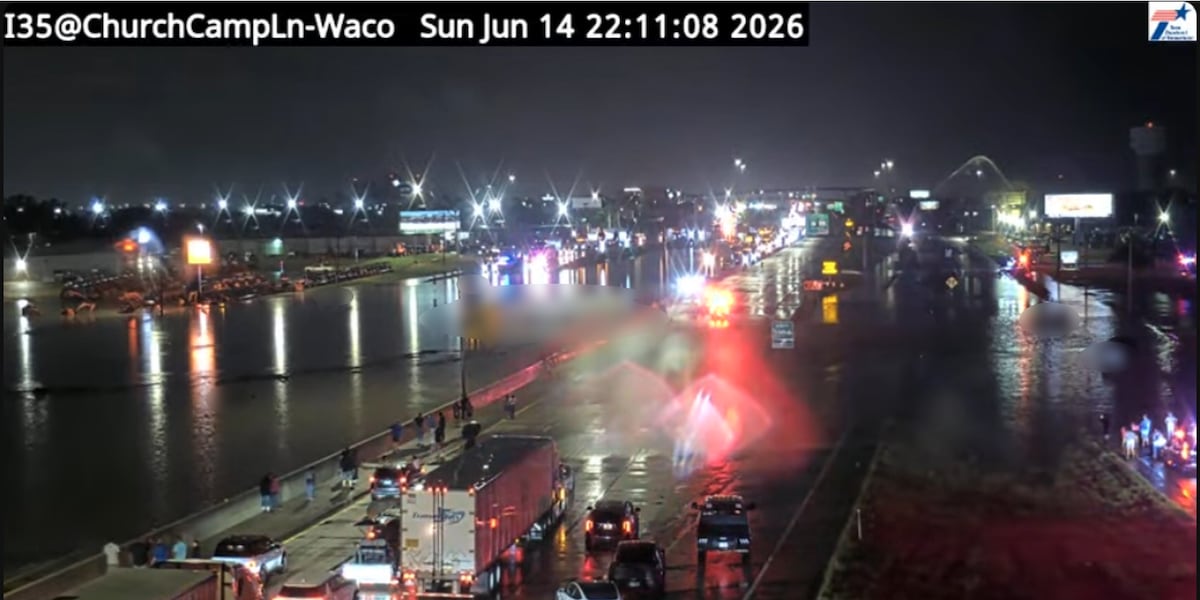 Severe rainfall floods parts of Waco and Hewitt, Texas