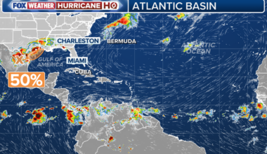 Tropical disturbance in Gulf carries 50% chance of development, poses heavy flood risk to Texas