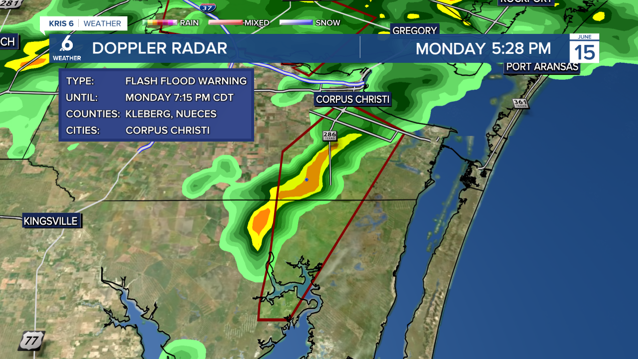 FLASH FLOOD WARNING NUECES AND KLEBERG 6-15-2026