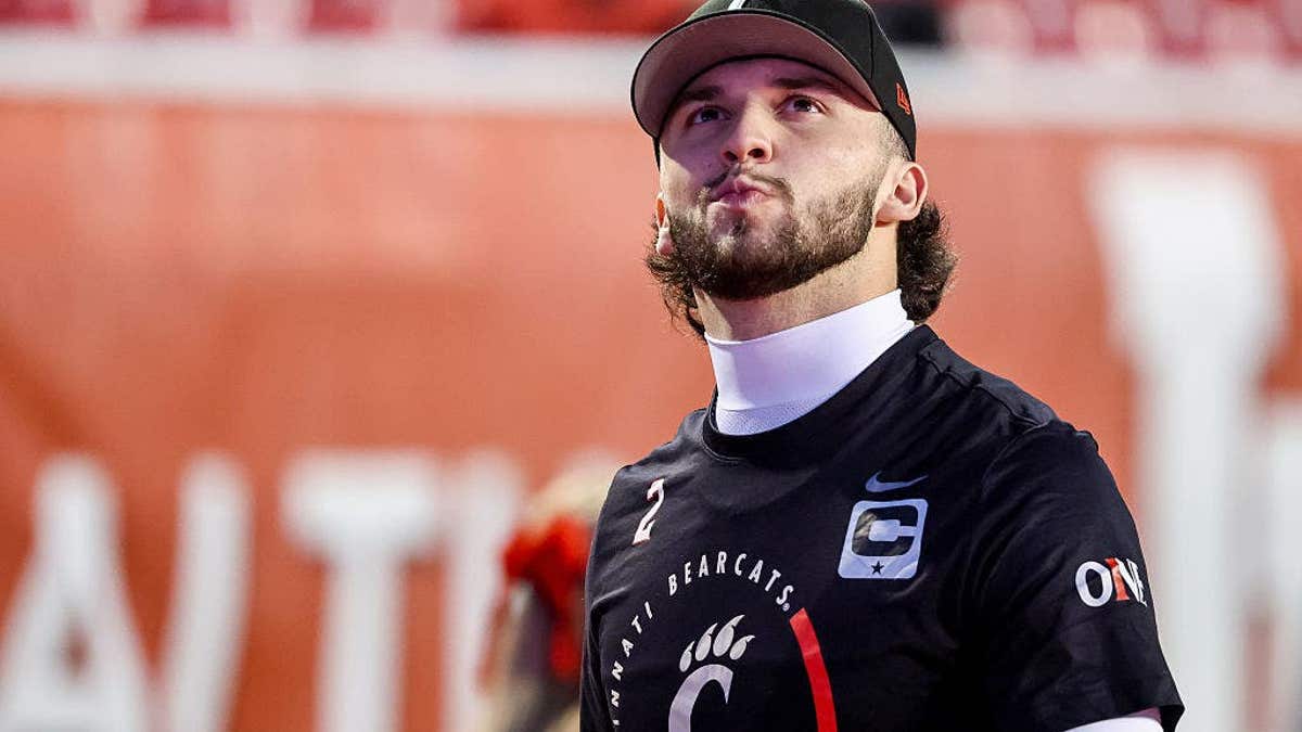 Brendan Sorsby of the Cincinnati Bearcats looking on at Rice-Eccles Stadium.
